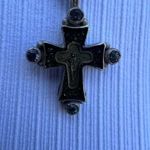 Virgins Saints and Angels  Multi Strand Crystal Gemstone and Rhinestone Rosary - Picture 9 of 12